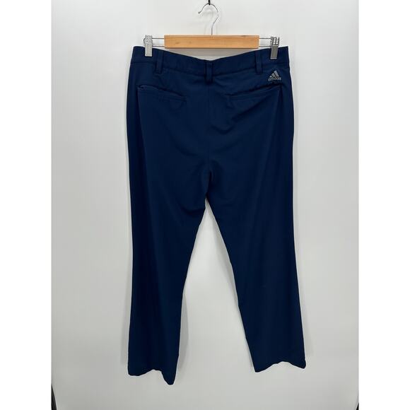 Adidas Pants Men 32x32* Navy Blue Golf Active Button Front Outdoors - Picture 2 of 9